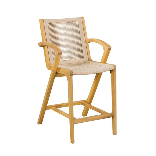 Boraam - Luca Tan Rope Bar Stool - Honeycomb Finish - 80329 veiw 1