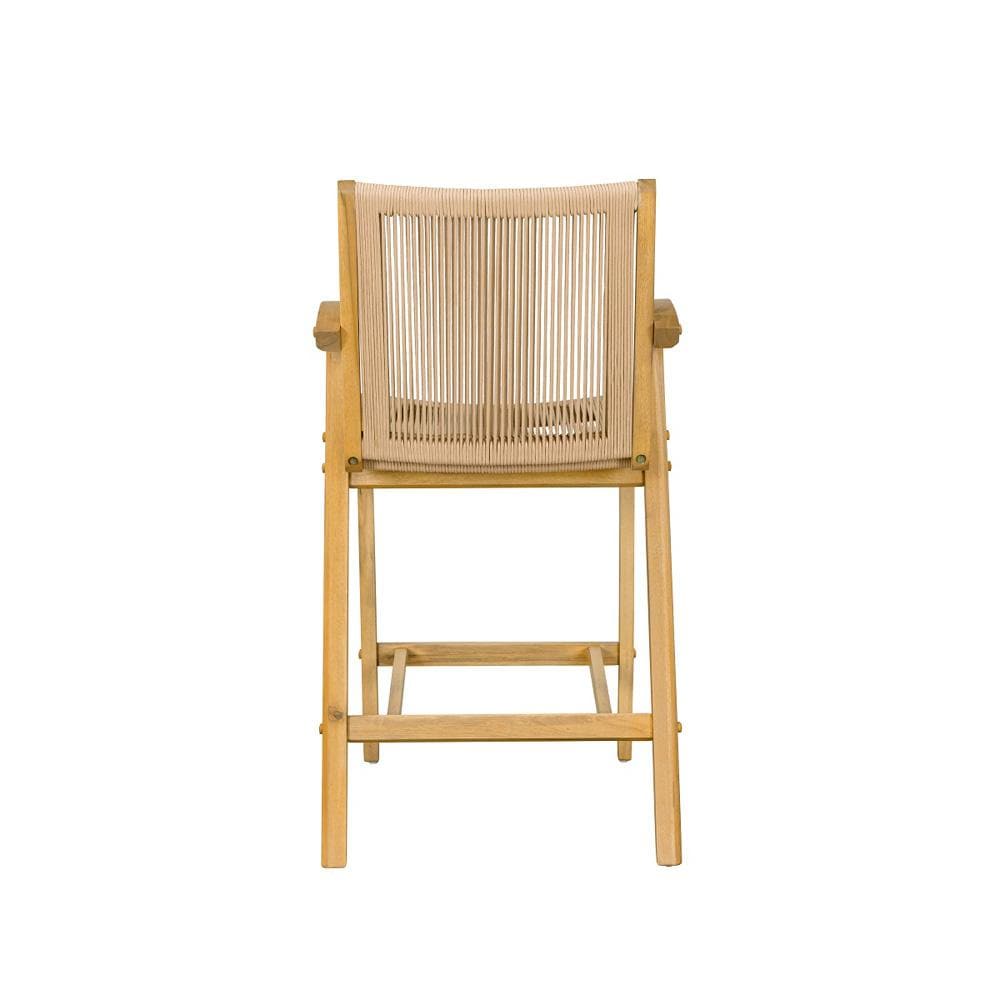 Boraam - Luca Tan Rope Bar Stool - Honeycomb Finish - 80329 veiw 5