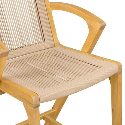 Boraam - Luca Tan Rope Bar Stool - Honeycomb Finish - 80329 veiw 7