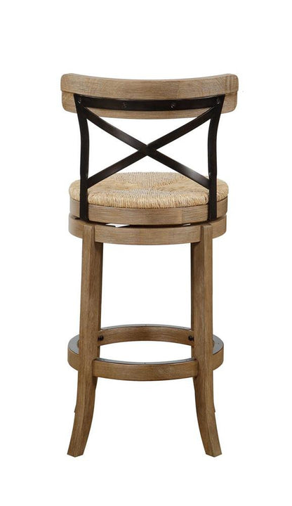 Boraam - Myrtle Swivel Bar Stool - Wheat Wire-Brush - 76929 veiw 3