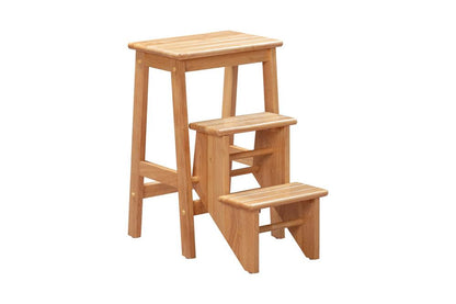 Boraam - Niko Folding 24in Step Stool - Natural - 36124 veiw 1