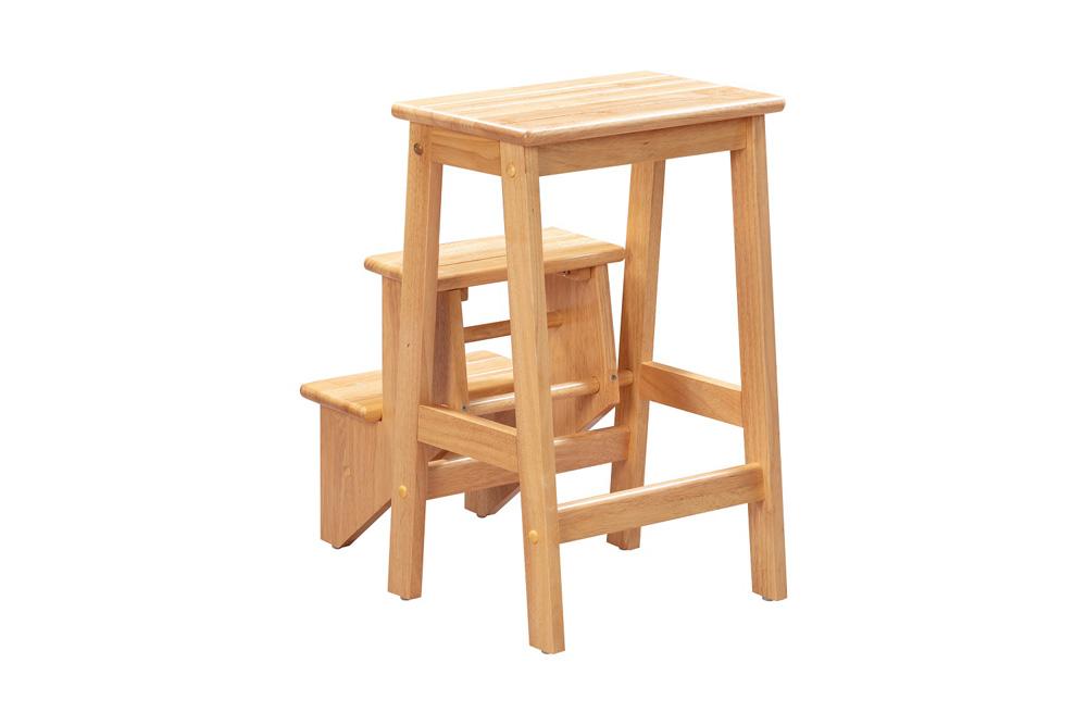Boraam - Niko Folding 24in Step Stool - Natural - 36124 veiw 4