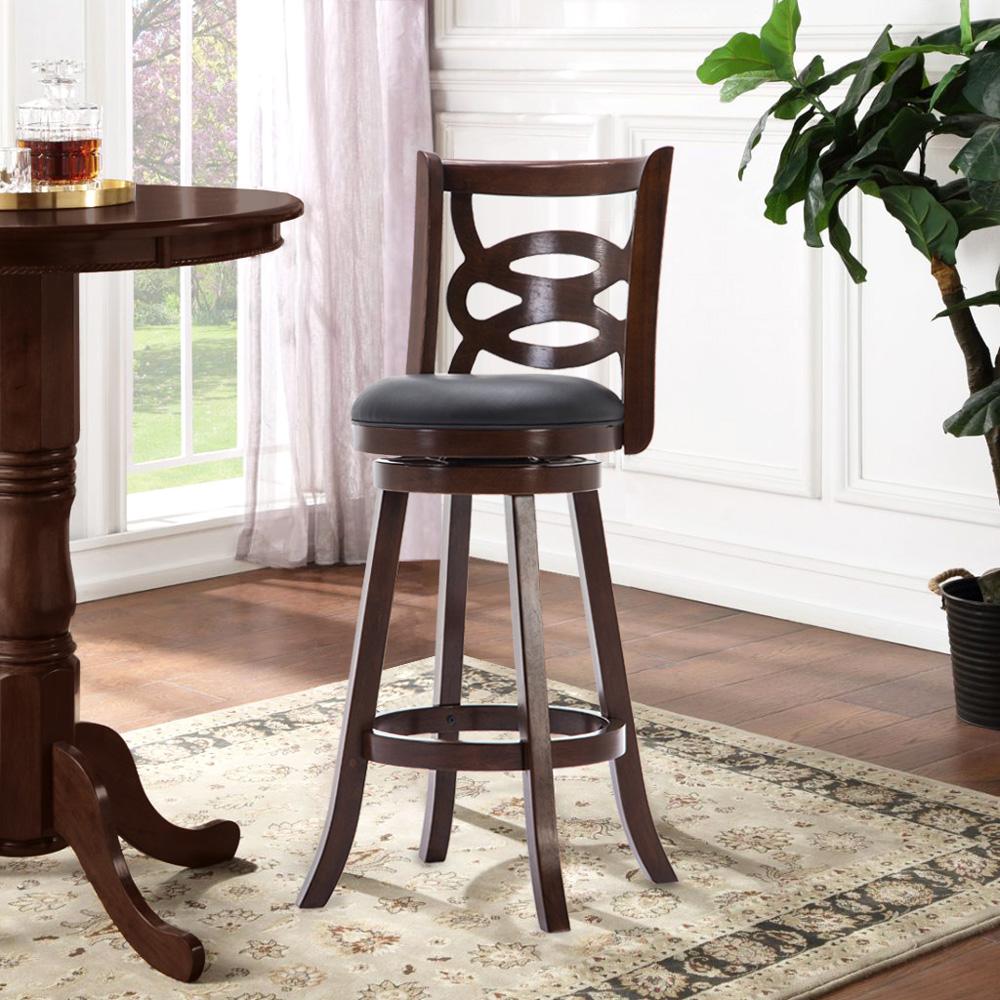 Boraam - Seina Swivel Bar Stool - Cappuccino - 61829 veiw 4