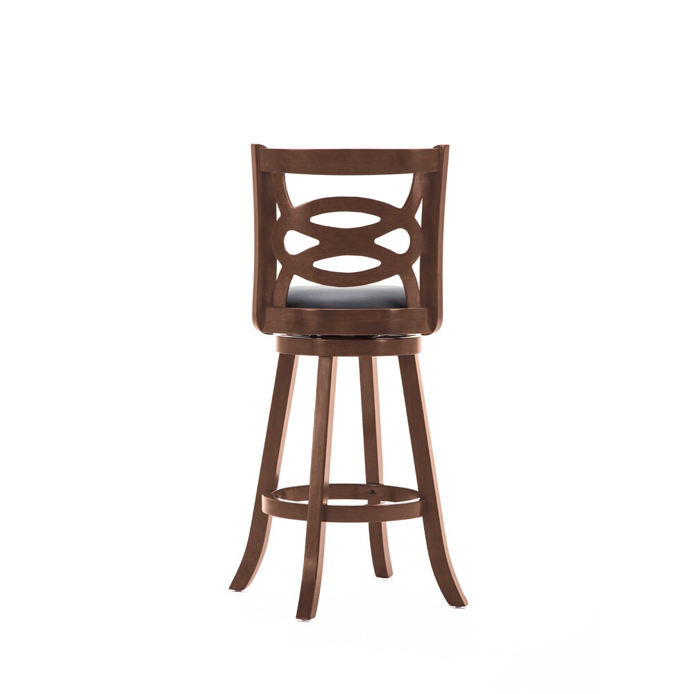 Boraam - Seina Swivel Bar Stool - Cherry - 61929 veiw 2