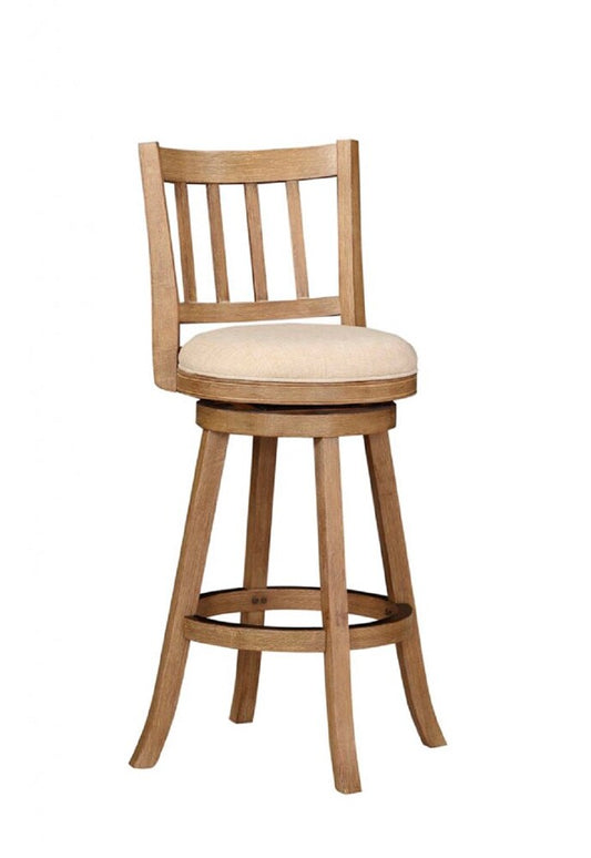 Boraam - Sheldon Swivel Bar Stool - Ivory - 76329 veiw 1