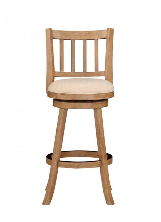 Boraam - Sheldon Swivel Bar Stool - Ivory - 76329 veiw 2