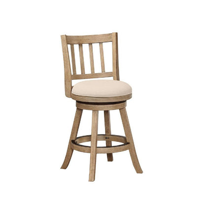 Boraam - Sheldon Swivel Counter Stool - Oatmeal - 76424 veiw 1