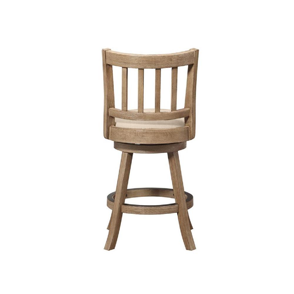 Boraam - Sheldon Swivel Counter Stool - Oatmeal - 76424 veiw 2