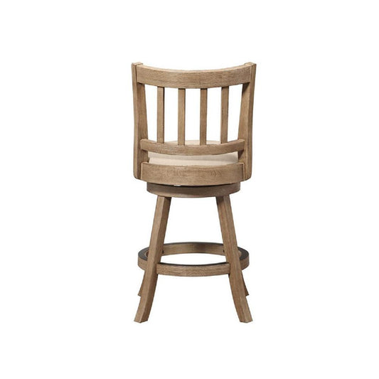 Boraam - Sheldon Swivel Counter Stool - Oatmeal - 76424 veiw 2