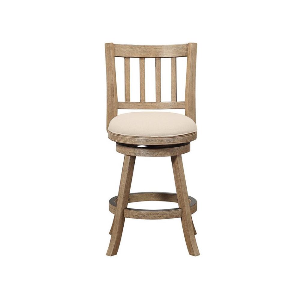 Boraam - Sheldon Swivel Counter Stool - Oatmeal - 76424 veiw 3