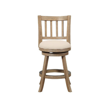 Boraam - Sheldon Swivel Counter Stool - Oatmeal - 76424 veiw 3
