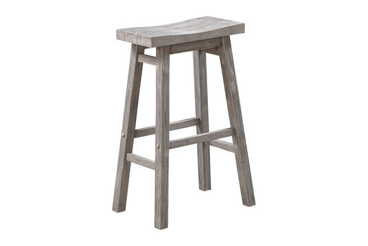 Boraam - Sonoma Backless Saddle Bar Stool - Storm Gray Wire-Brush - 75229 veiw 1