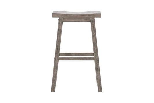 Boraam - Sonoma Backless Saddle Bar Stool - Storm Gray Wire-Brush - 75229 veiw 2