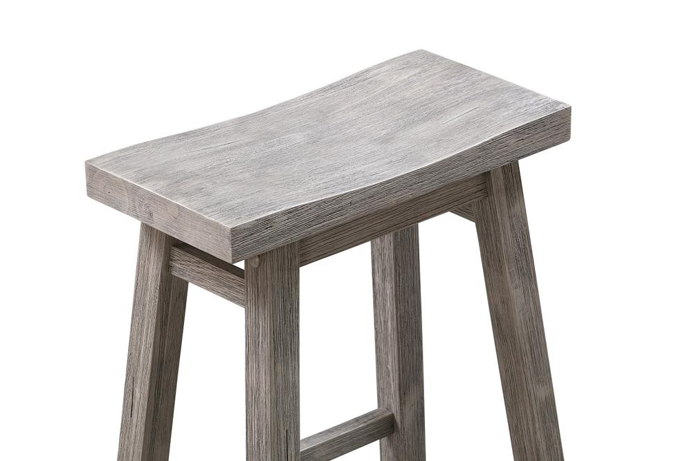 Boraam - Sonoma Backless Saddle Bar Stool - Storm Gray Wire-Brush - 75229 veiw 4