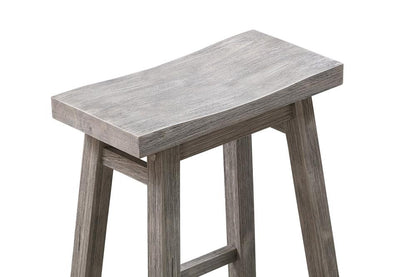 Boraam - Sonoma Backless Saddle Bar Stool - Storm Gray Wire-Brush - 75229 veiw 4