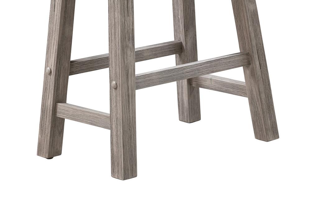 Boraam - Sonoma Backless Saddle Bar Stool - Storm Gray Wire-Brush - 75229 veiw 5