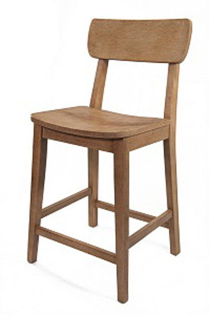 Boraam - Torino Wood Counter Stool - Barnwood Wire-Brush - 76724 veiw 5