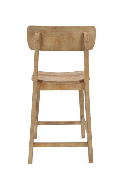 Boraam - Torino Wood Counter Stool - Barnwood Wire-Brush - 76724 veiw 8