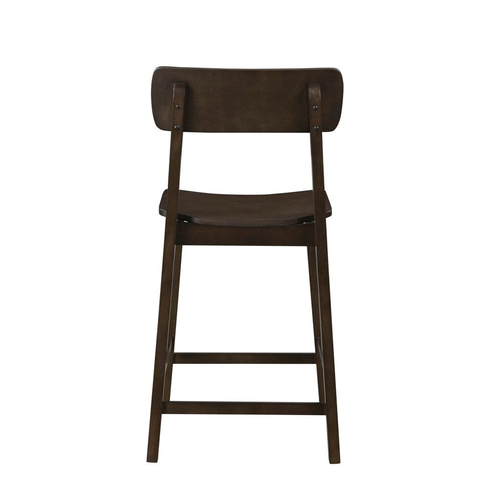 Boraam - Torino Wood Counter Stool - Carbonite Finish - 86724 veiw 4
