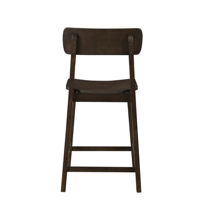 Boraam - Torino Wood Counter Stool - Carbonite Finish - 86724 veiw 4