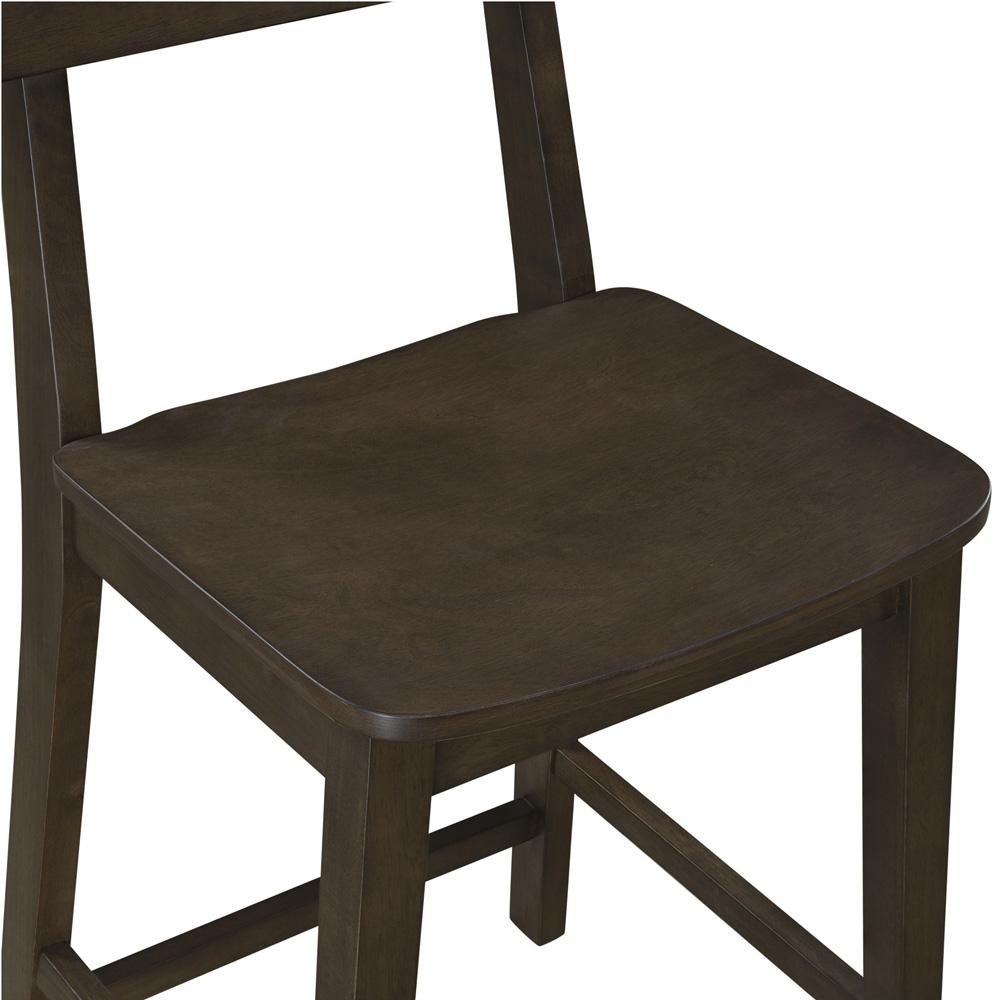 Boraam - Torino Wood Counter Stool - Carbonite Finish - 86724 veiw 6