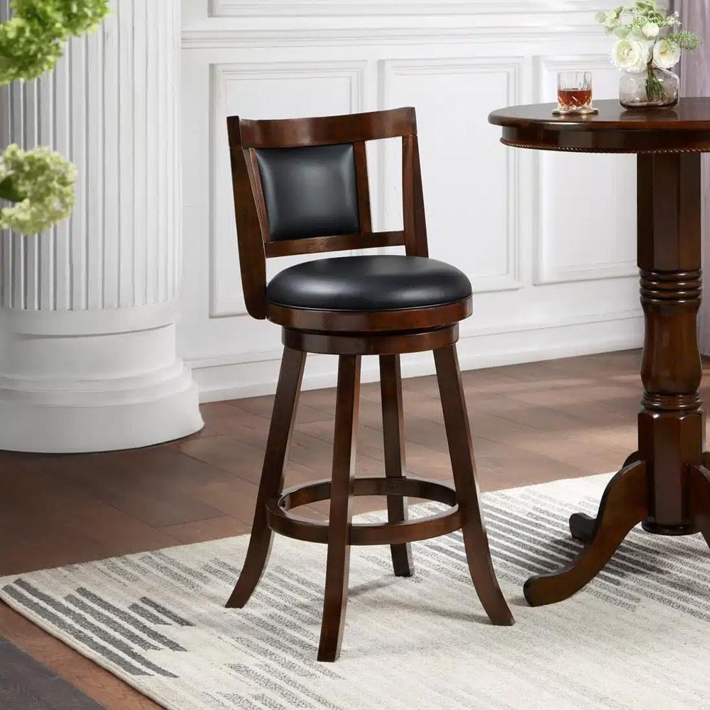 Boraam - Avianna Swivel Bar Stool - Cappuccino - 62829 veiw 2