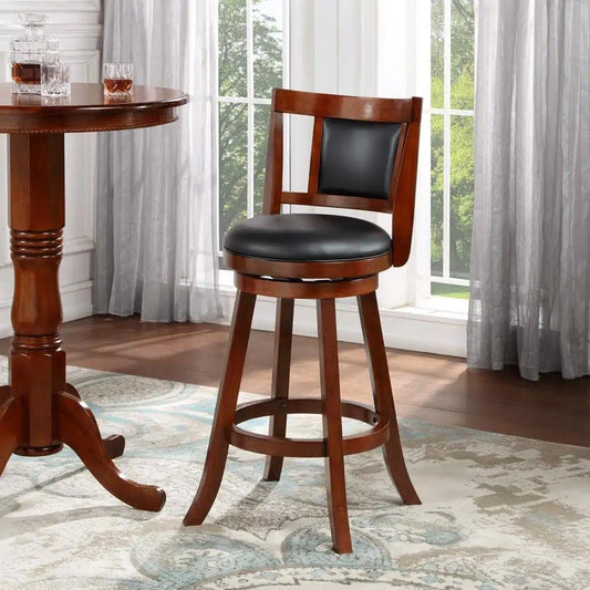 Boraam - Avianna Swivel Bar Stool - Cherry - 62929 veiw 2