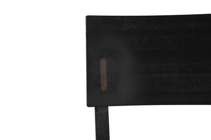 Boraam - Capella Cream Fabric Dining Height Bench - Matte Black Finish - 71018 veiw 7