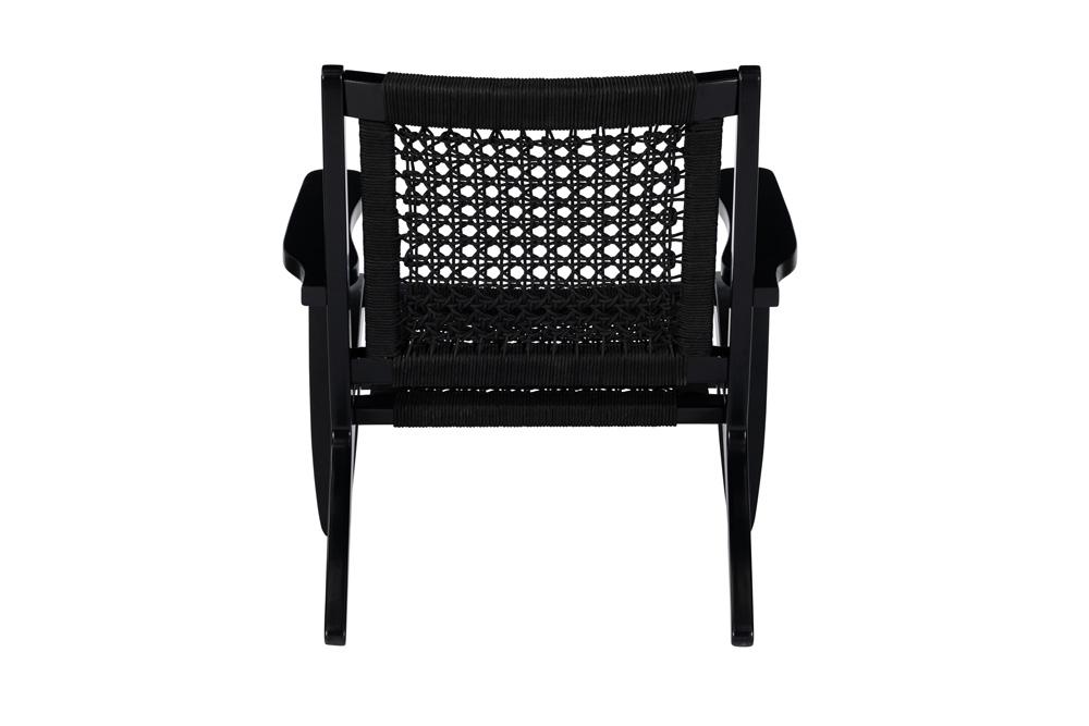 Boraam - Harrison Hexagon Woven Black Rope Accent Chair - Black Finish - 76253 veiw 4