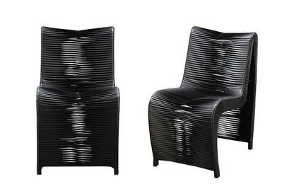 Boraam - Loreins Outdoor Patio Chairs, Set of 2 - Black - 77141 veiw 1