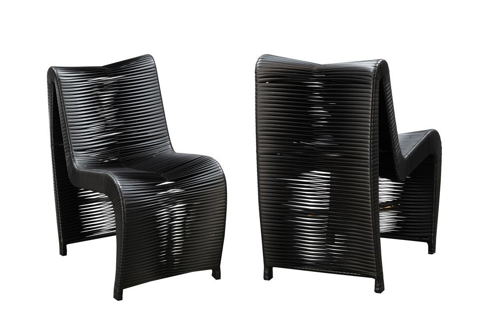 Boraam - Loreins Outdoor Patio Chairs, Set of 2 - Black - 77141 veiw 2