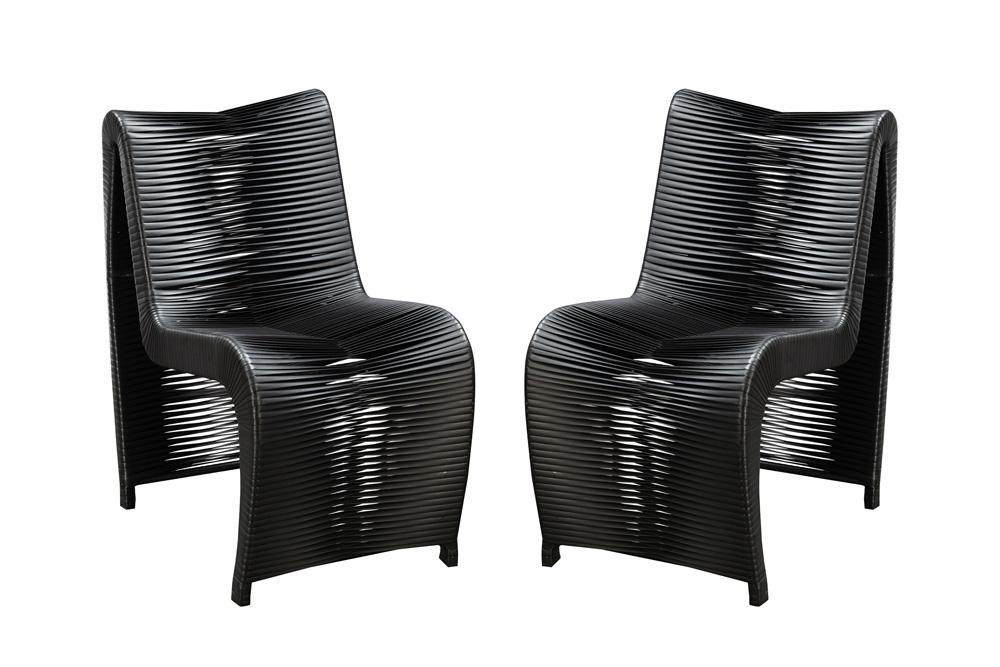 Boraam - Loreins Outdoor Patio Chairs, Set of 2 - Black - 77141 veiw 3
