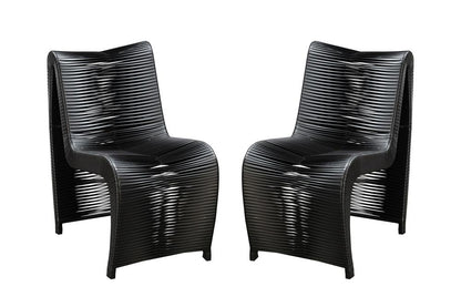 Boraam - Loreins Outdoor Patio Chairs, Set of 2 - Black - 77141 veiw 3