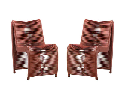 Boraam - Loreins Outdoor Patio Chairs, Set of 2 - Terracotta - 77142 veiw 1