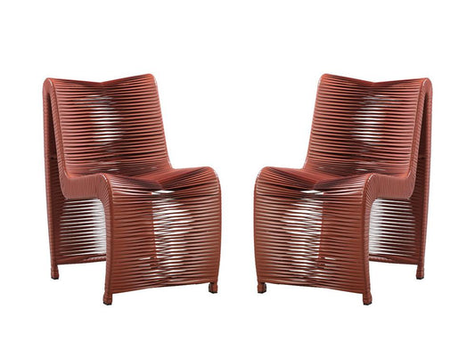 Boraam - Loreins Outdoor Patio Chairs, Set of 2 - Terracotta - 77142 veiw 1