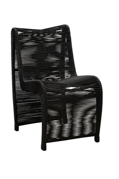 Boraam - Lorenzo Rope Outdoor Patio Chairs, Set of 2 - Black - 77143 veiw 2