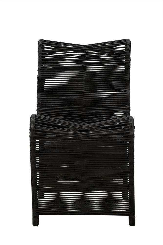 Boraam - Lorenzo Rope Outdoor Patio Chairs, Set of 2 - Black - 77143 veiw 3