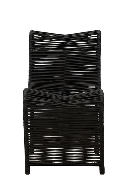 Boraam - Lorenzo Rope Outdoor Patio Chairs, Set of 2 - Black - 77143 veiw 3