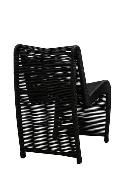 Boraam - Lorenzo Rope Outdoor Patio Chairs, Set of 2 - Black - 77143 veiw 5