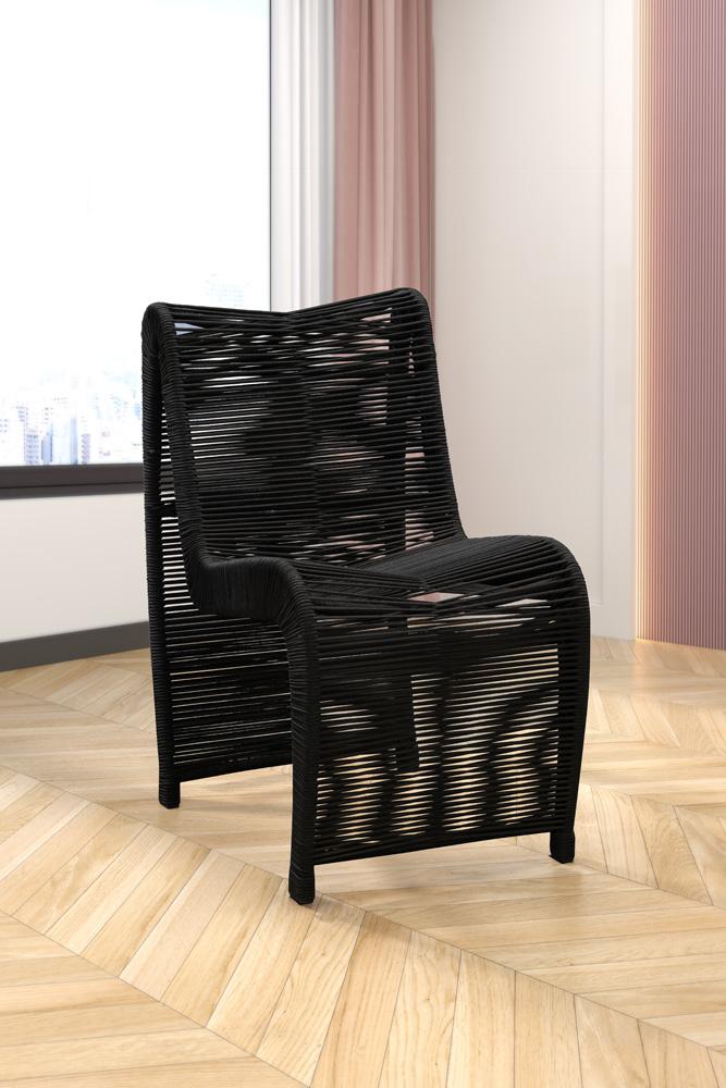 Boraam - Lorenzo Rope Outdoor Patio Chairs, Set of 2 - Black - 77143 veiw 8