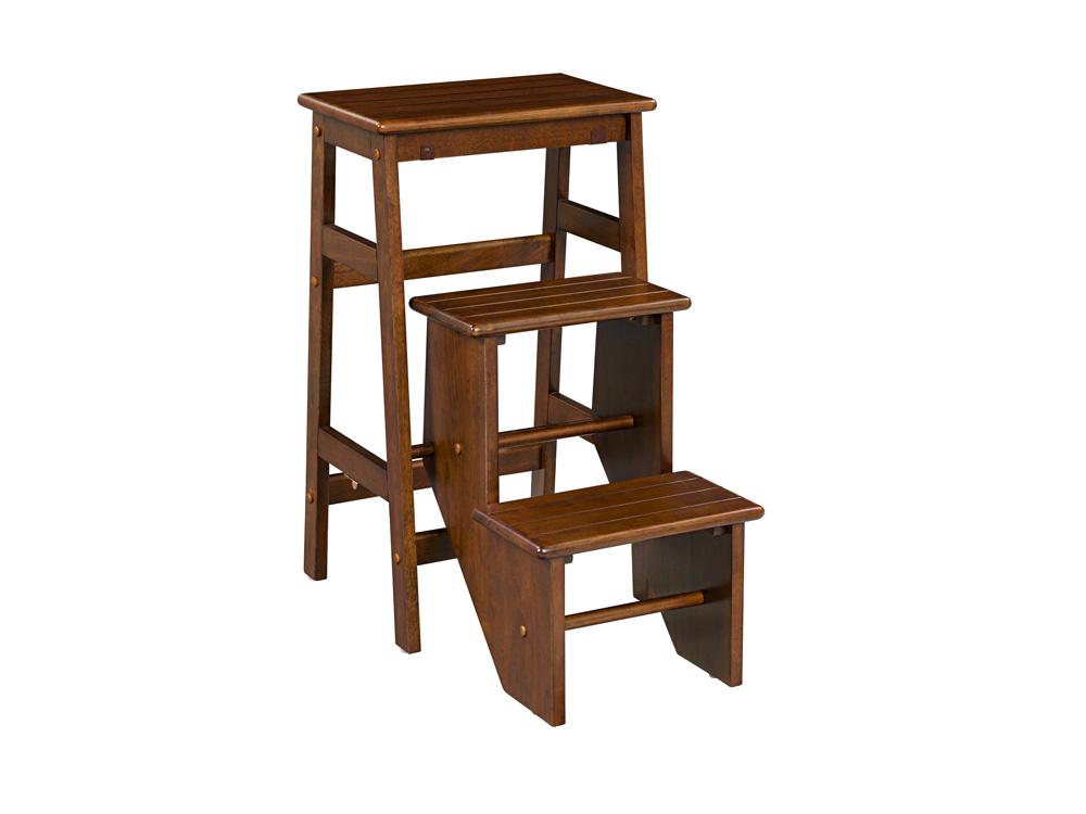 Boraam - Niko Folding 29in Step Stool - Cappuccino - 36829 veiw 1