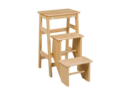 Boraam - Niko Folding 29in Step Stool - Natural - 36629 veiw 1