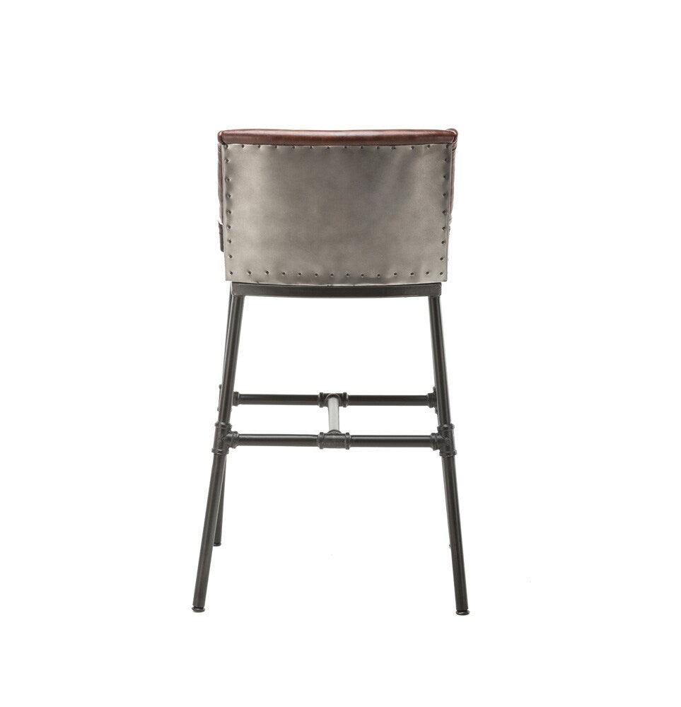 Boraam - Parlor Faux Leather Adjustable Bar Stool - Desert Red - 10143_BOR veiw 5