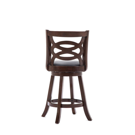 Boraam - Seina Swivel Counter Stool - Cappuccino - 61824 veiw 2