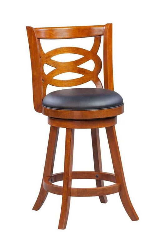 Boraam - Seina Swivel Counter Stool - Walnut - 61524 veiw 1