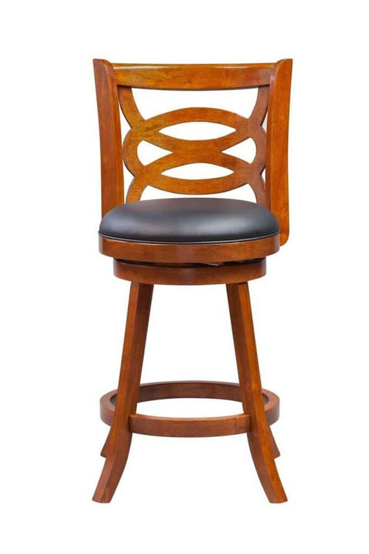 Boraam - Seina Swivel Counter Stool - Walnut - 61524 veiw 2