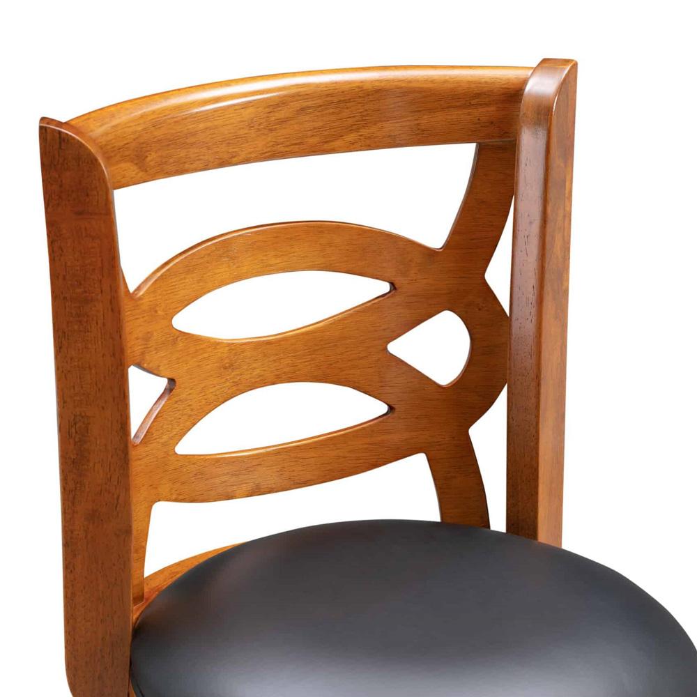 Boraam - Seina Swivel Counter Stool - Walnut - 61524 veiw 4