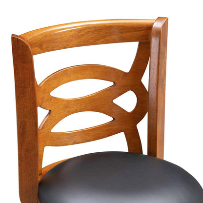Boraam - Seina Swivel Counter Stool - Walnut - 61524 veiw 4