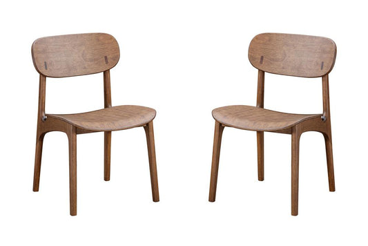 Boraam - Solvang Dining Chair - Brown Ale Finish - Set of 2 - 60118 veiw 1