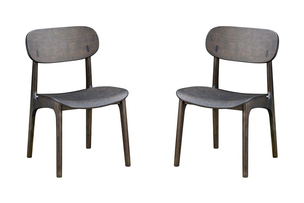 Boraam - Solvang Dining Chair - Carbonite Finish - Set of 2 - 60018 veiw 1